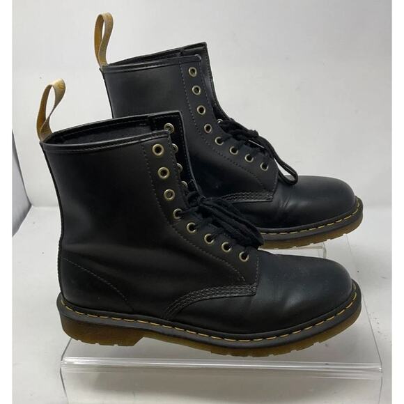 Dr. Martens 14045 Black Vegan Felix Leather 8-Eye Lace-Up Combat Boot Sz 11M 12L main image 6